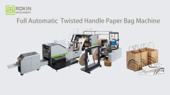 Rokin Brand Alineacion Automatica Bolsas De Embalaje De Ropa Completamente Machine Precio De La Maquina PARA Hacer Bolsas De Papel De Papas Fritas PARA Alime