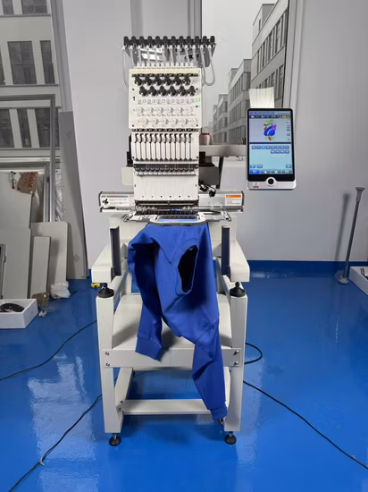 MFS1500 Máquina de bordar de un solo cabezal para bordar ropa, sombreros, bordados planos